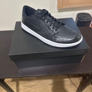 Air Jordan 1 Low G/Black, Black-Iron, Grey-White